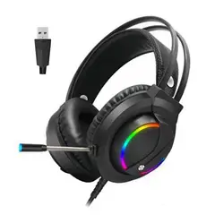 GENERICO - Audifonos Gamer K1 RGB USB Para PC 7.1 GHV12