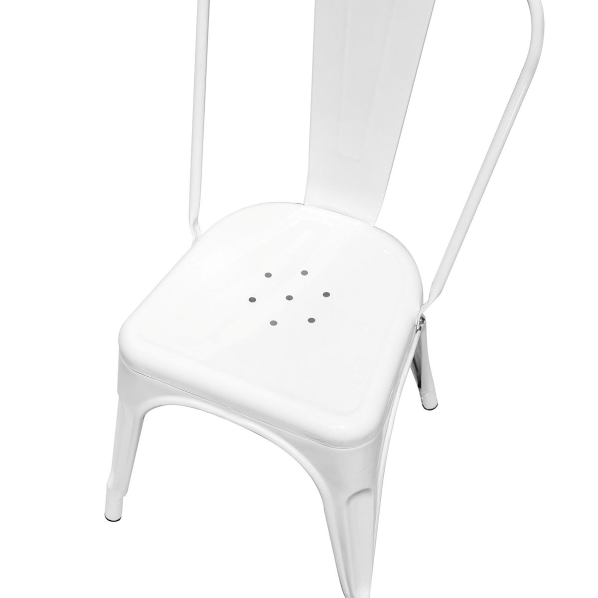 DECO EXPRESS - Silla Metálica Tolix Blanca