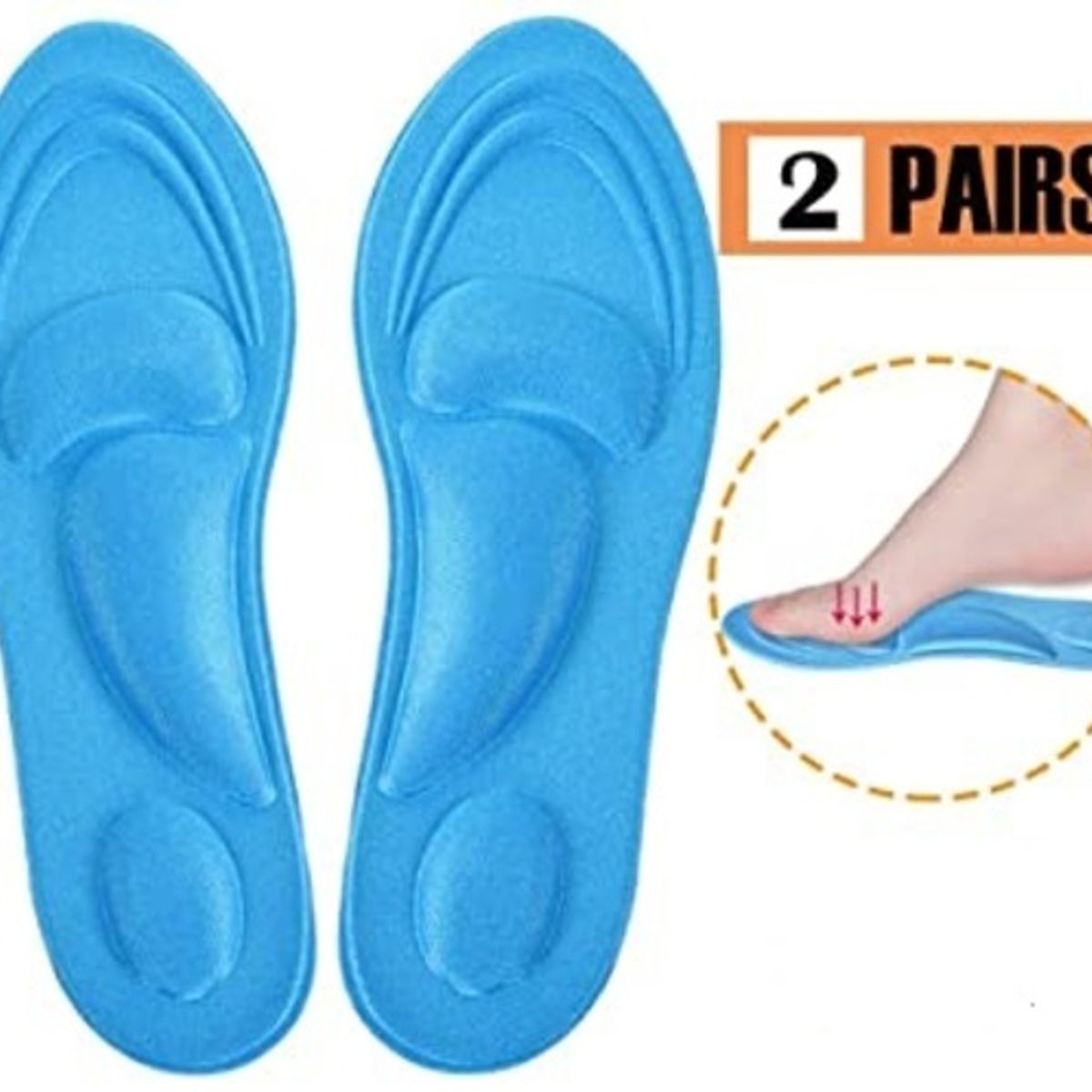 GENERICO - Pack 2 Pares Plantillas Metatarso Arco Espolón