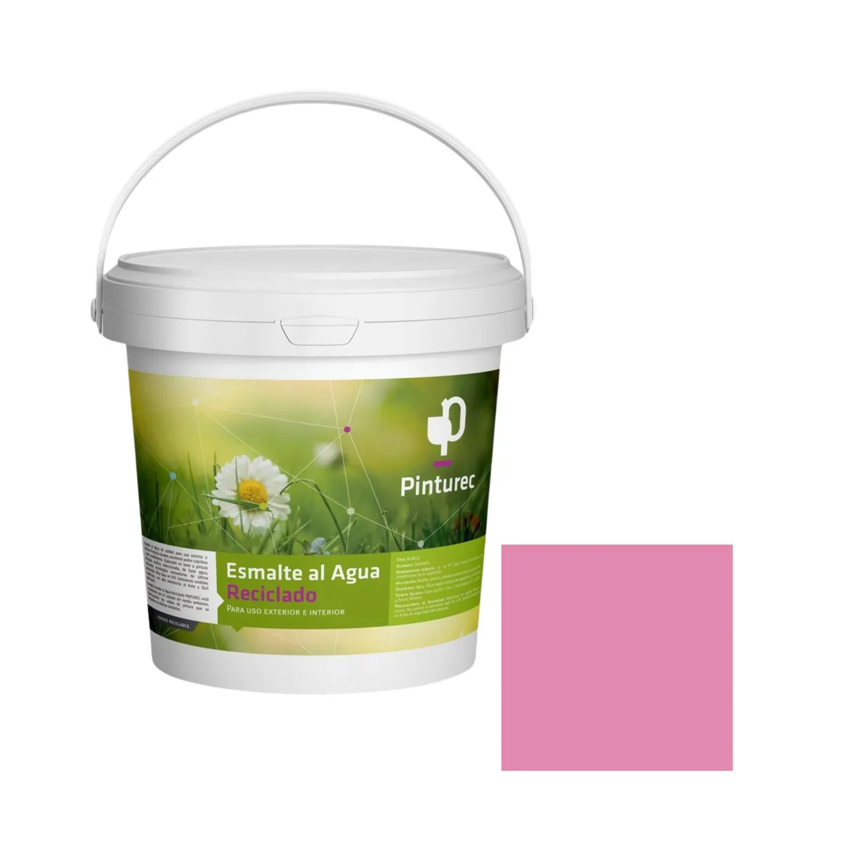 PINTUREC - Esmalte al Agua Pinturec Satinado Rosado Paine 1G
