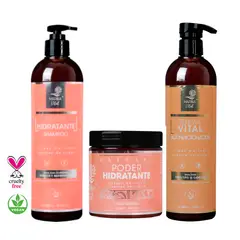 MARINA VITAL - Shampoo Máscara Acondicionador Poder Hidratante