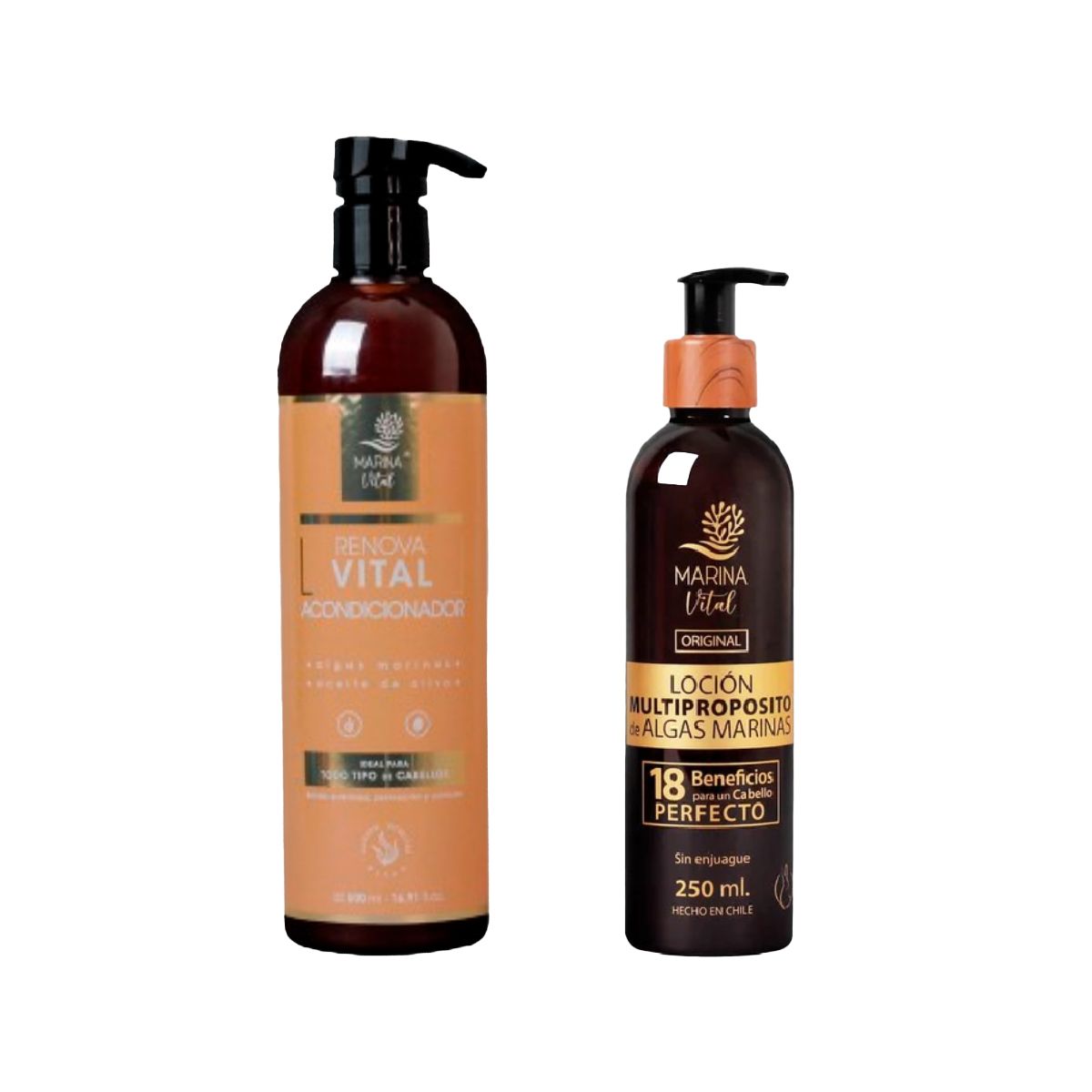 MARINA VITAL - Acondicionador 500 Ml Y Loción Multiprop 250 Ml Marina Vital