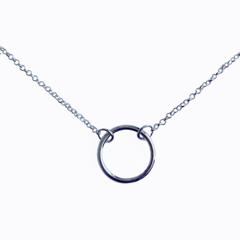AMKALE - Collar de Plata Argolla