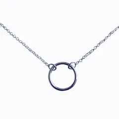 AMKALE - Collar de Plata Argolla