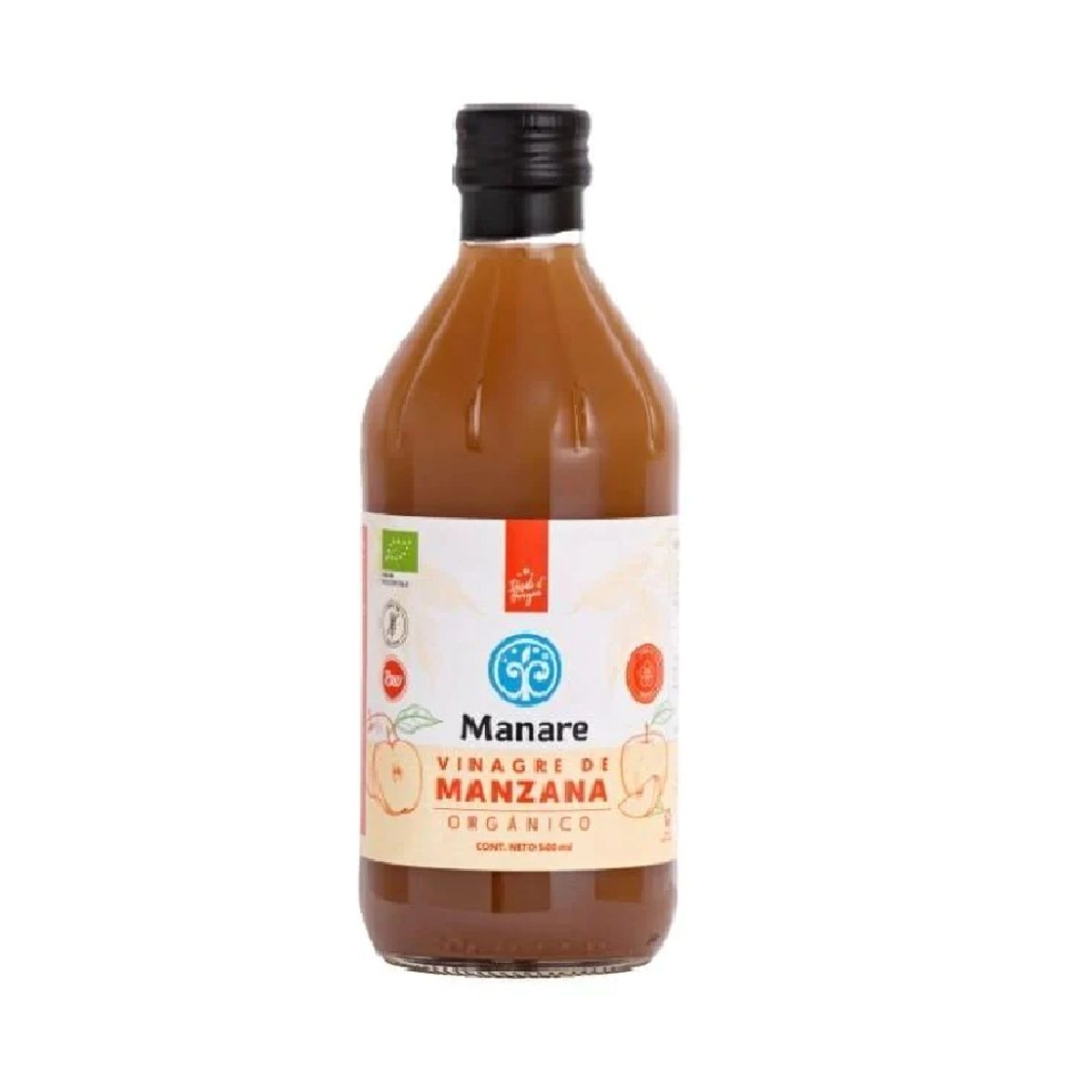 MANARE - Vinagre de Manzana Organico 500 mL