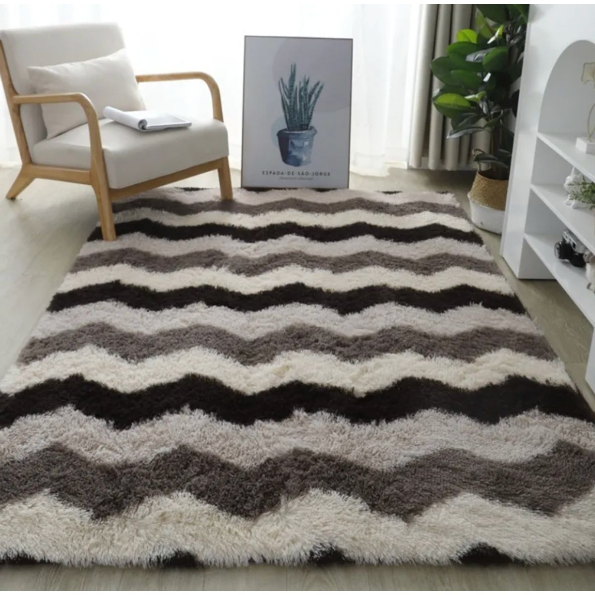 HOMER DESIGN - Bajada De Cama Peluda Alfombra 60x160 Cm Homer Design