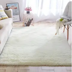 HOMER DESIGN - Alfombra 180x200cm Peluda Super Suave para living bajada de cama
