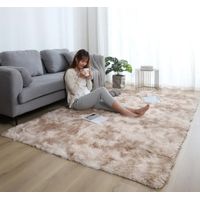 Alfombra 180x200cm Peluda Super Suave para living bajada de cama