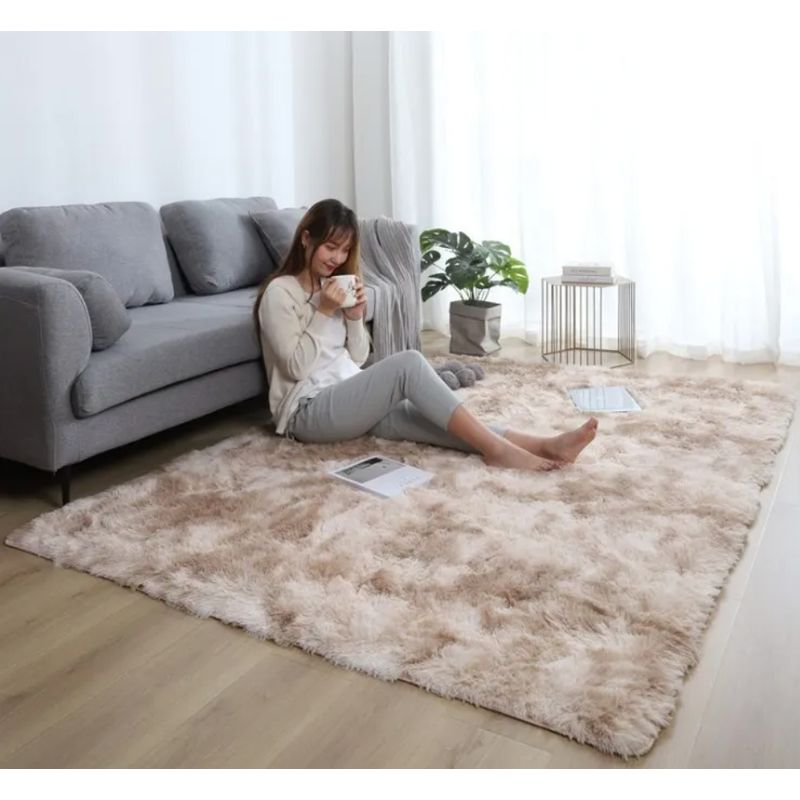 HOMER DESIGN - Alfombra 180x200cm Peluda Super Suave para living bajada de cama
