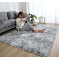Alfombra 180x200cm Peluda Super Suave para living bajada de cama