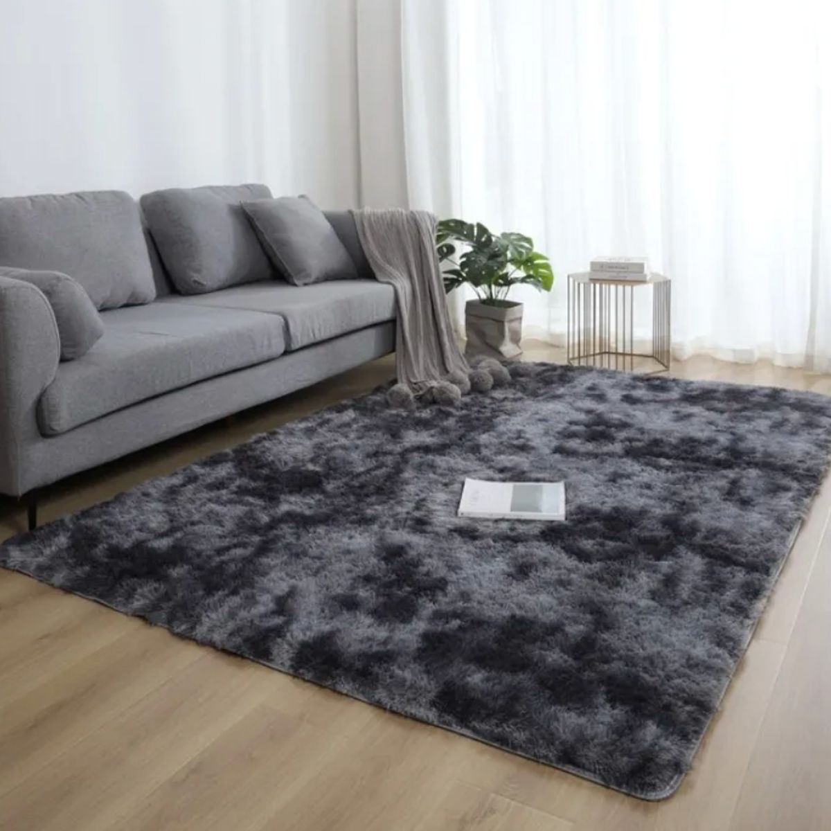 HOMER DESIGN - Alfombra Peluda Super Suave 200x240cm