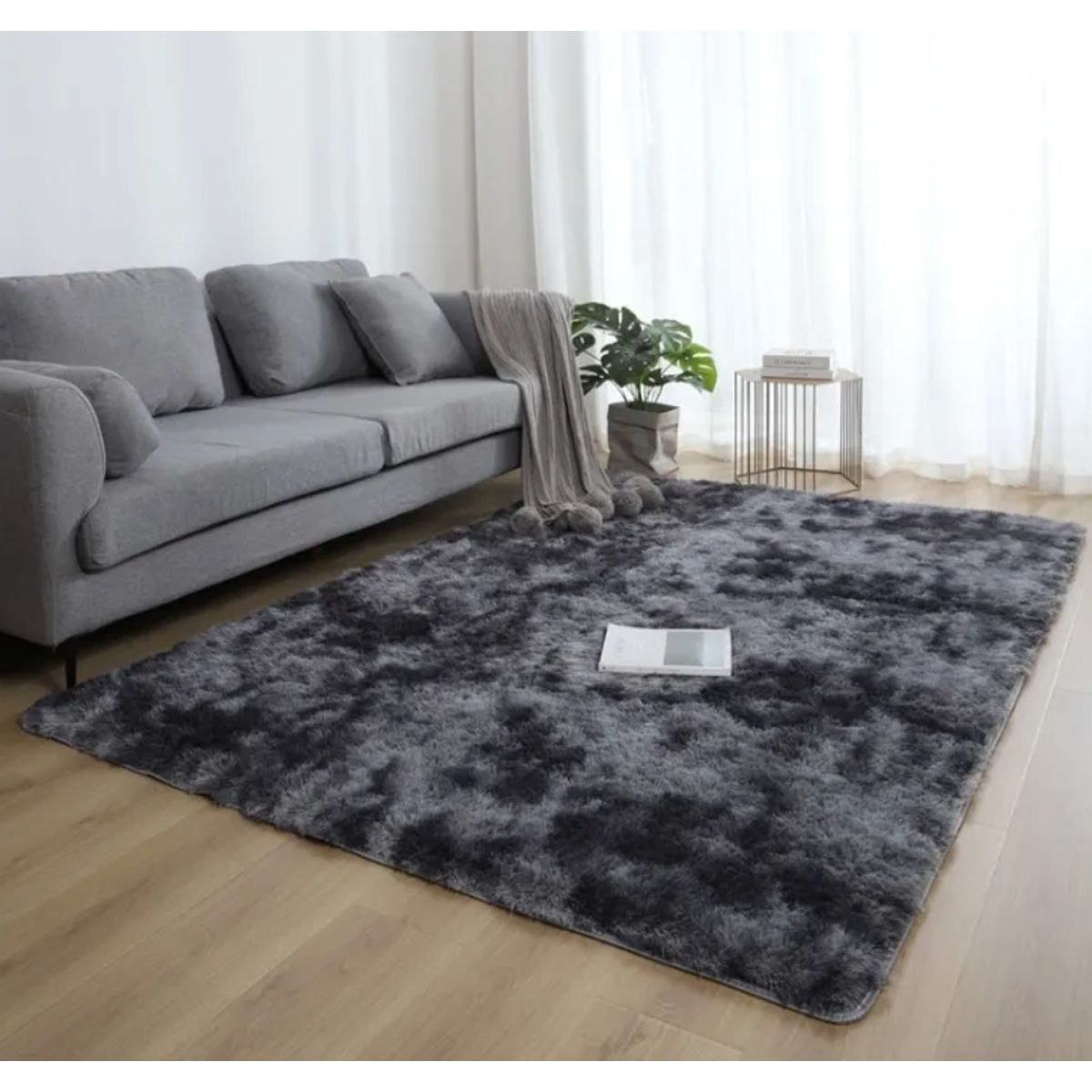 HOMER DESIGN - Alfombra Peluda Super Suave 200x240cm