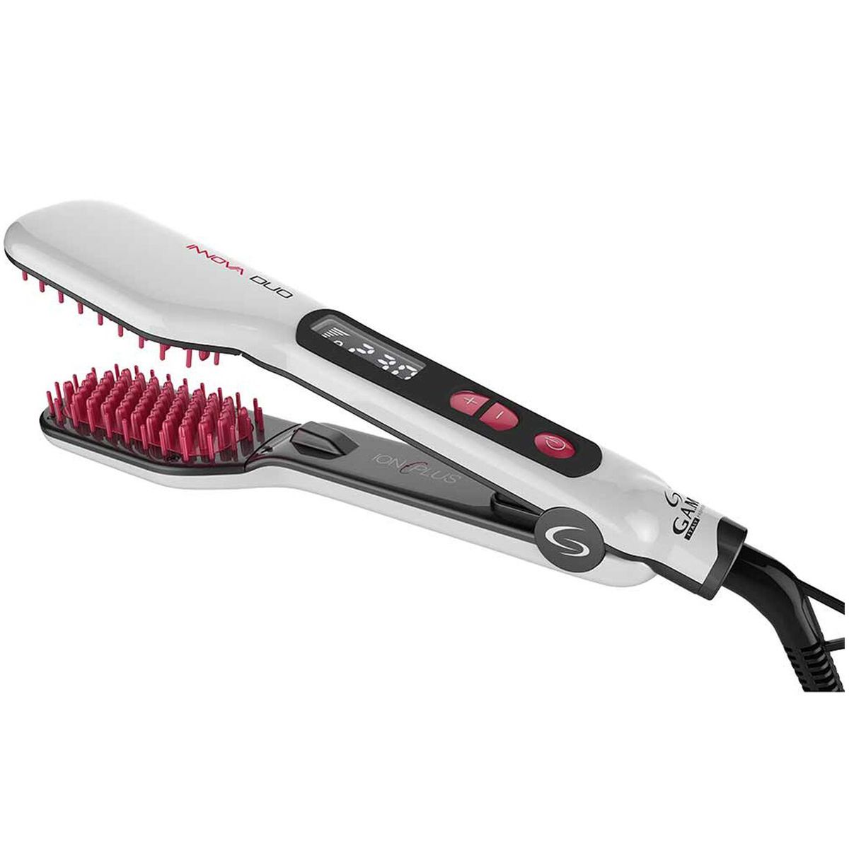 GAMA - Cepillo Gama Innova Hotbrush Duo Digital Doble Cabezal Ion