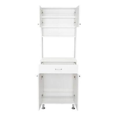 Imagen 2 del producto Mueble Microondas 4 Puertas 1 Cajon Blanco 113.5x63.1x36.1 cm