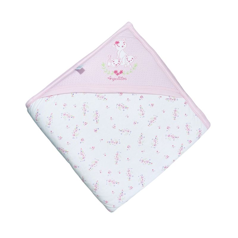 MOONWEAR - Manta Bordada Rose Acolchada Algodón Peruano