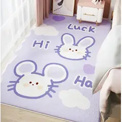 HOMER DESIGN - Bajada De Cama 100x140cm shaggy Peluda Alfombra