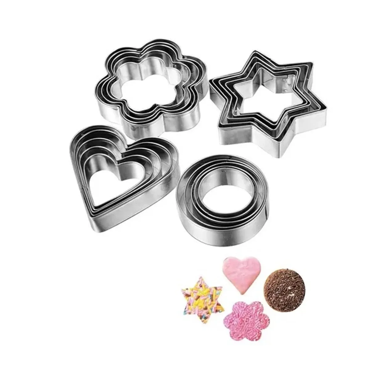 PASTELERIUS - 12 Moldes De Galleta Cortador Galletas Moldes Galletas 5867
