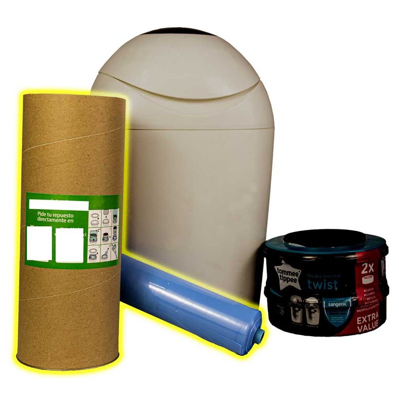 GENERICO - Recarga Basureros De Pañal Sangenic Twist & Click 50 Mts
