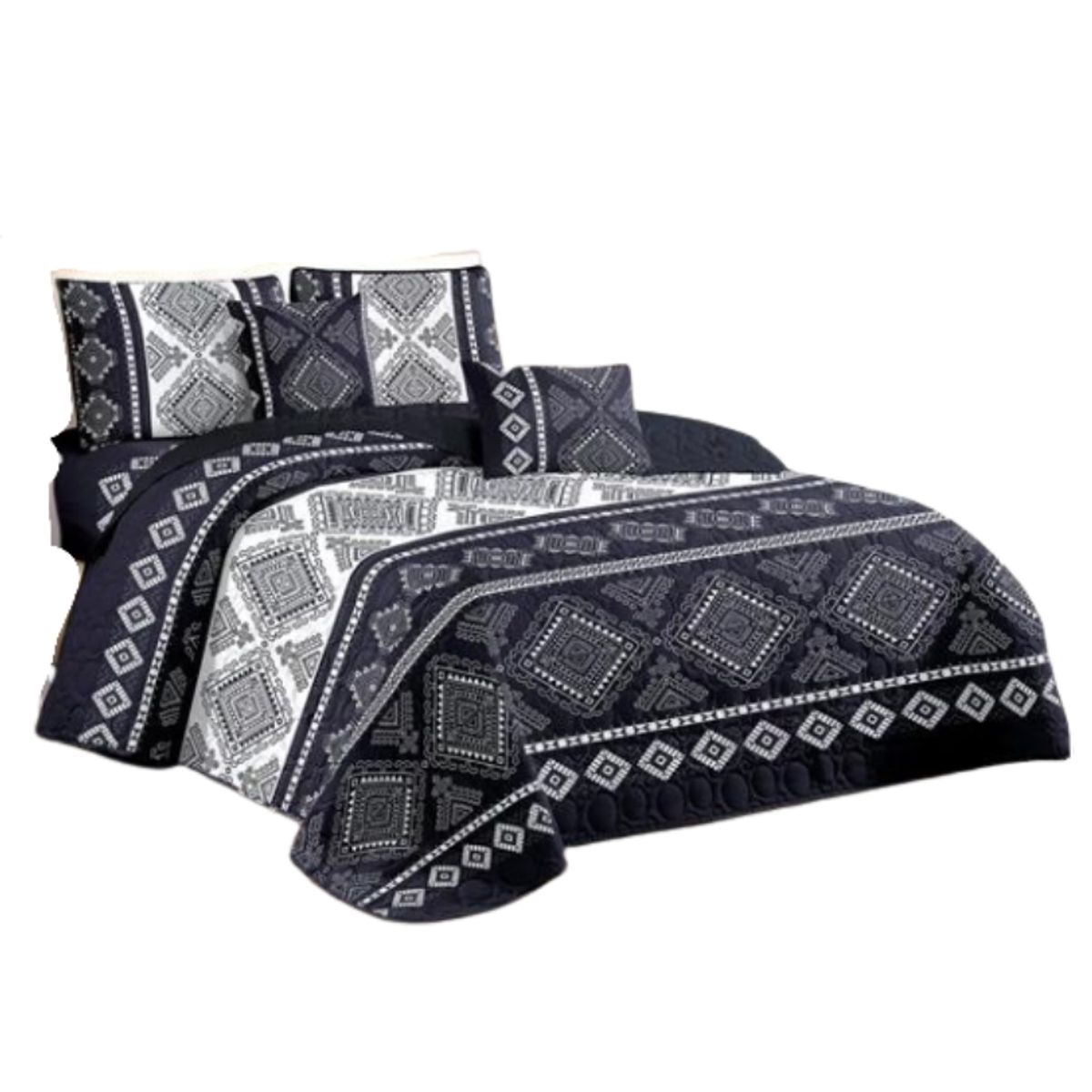 GENERICO - Cubrecama de Verano QUILT de 2 PLAZAS REVERSIBLE