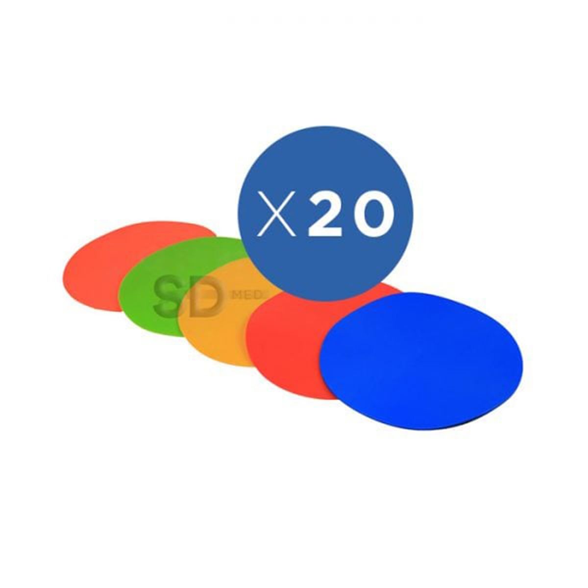 SDFIT - Marcadores de agilidad set 20x bolso de transporte