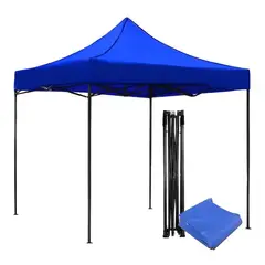 EOLAND - Toldo 3x3 Lona Impermeable Toldos Retractiles Terraza Exterior Toldo Araña Azul