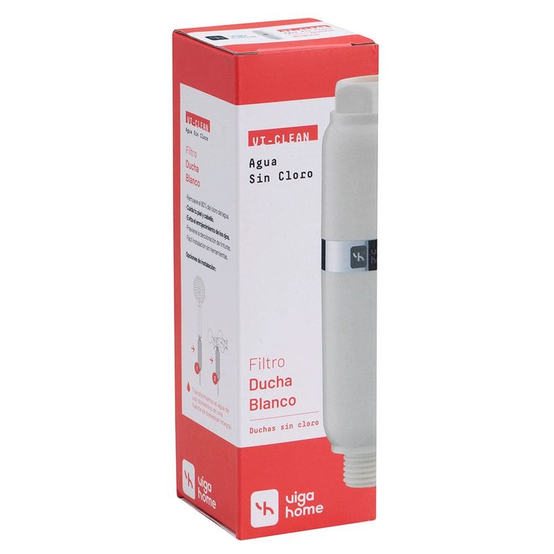 VIGAHOME - Filtro Ducha Blanco Vigahome - Elimina Cloro