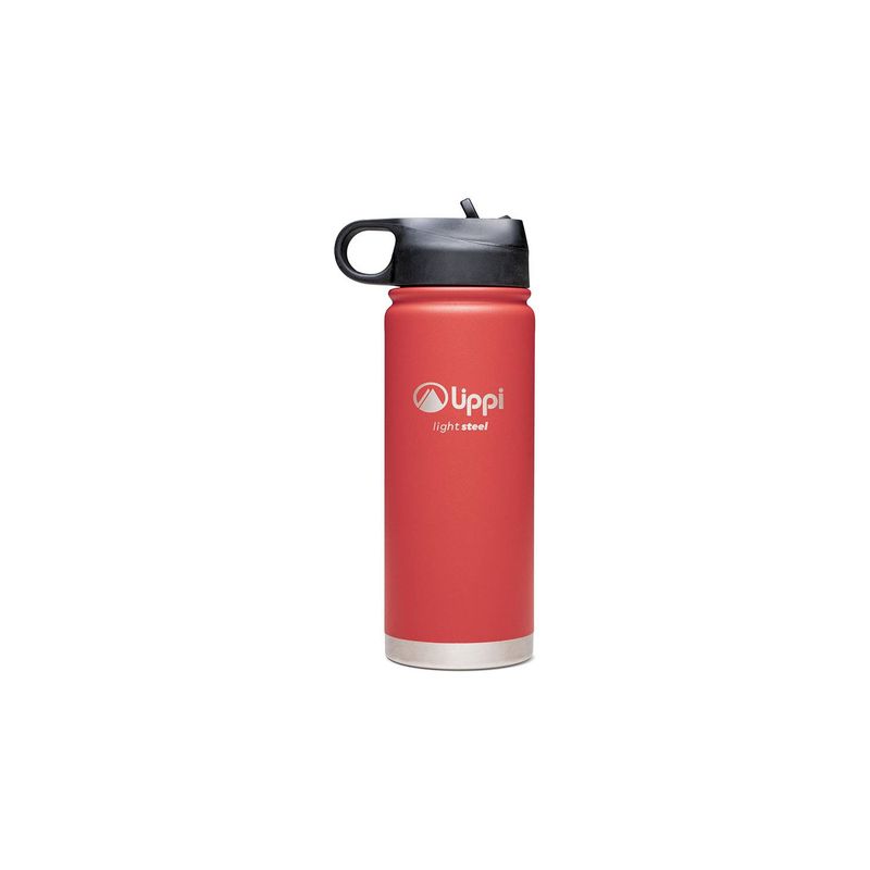 LIPPI - Botellas Unisex Light Steel Sport Top Bottle 550 ML Rojo Lippi