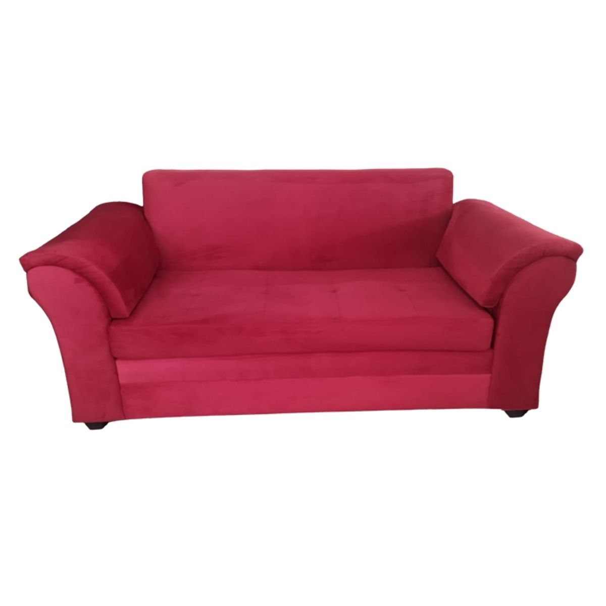 MUEBLERIA LATINA - SOFA FELPA 3 CUERPOS MUSTANG ROJO