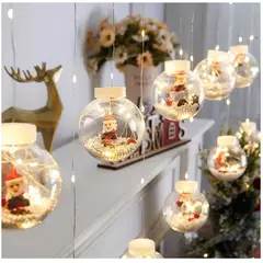 GENERICO - Luces de Navidad - Guirnalda de luces esferas LED - Luz Cálida- 3 mts