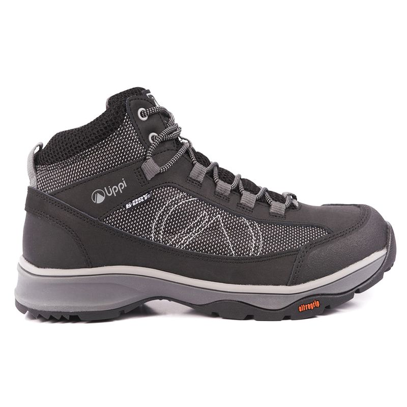 LIPPI - Botín Hombre Slate B-Dry Negro Gris Lippi