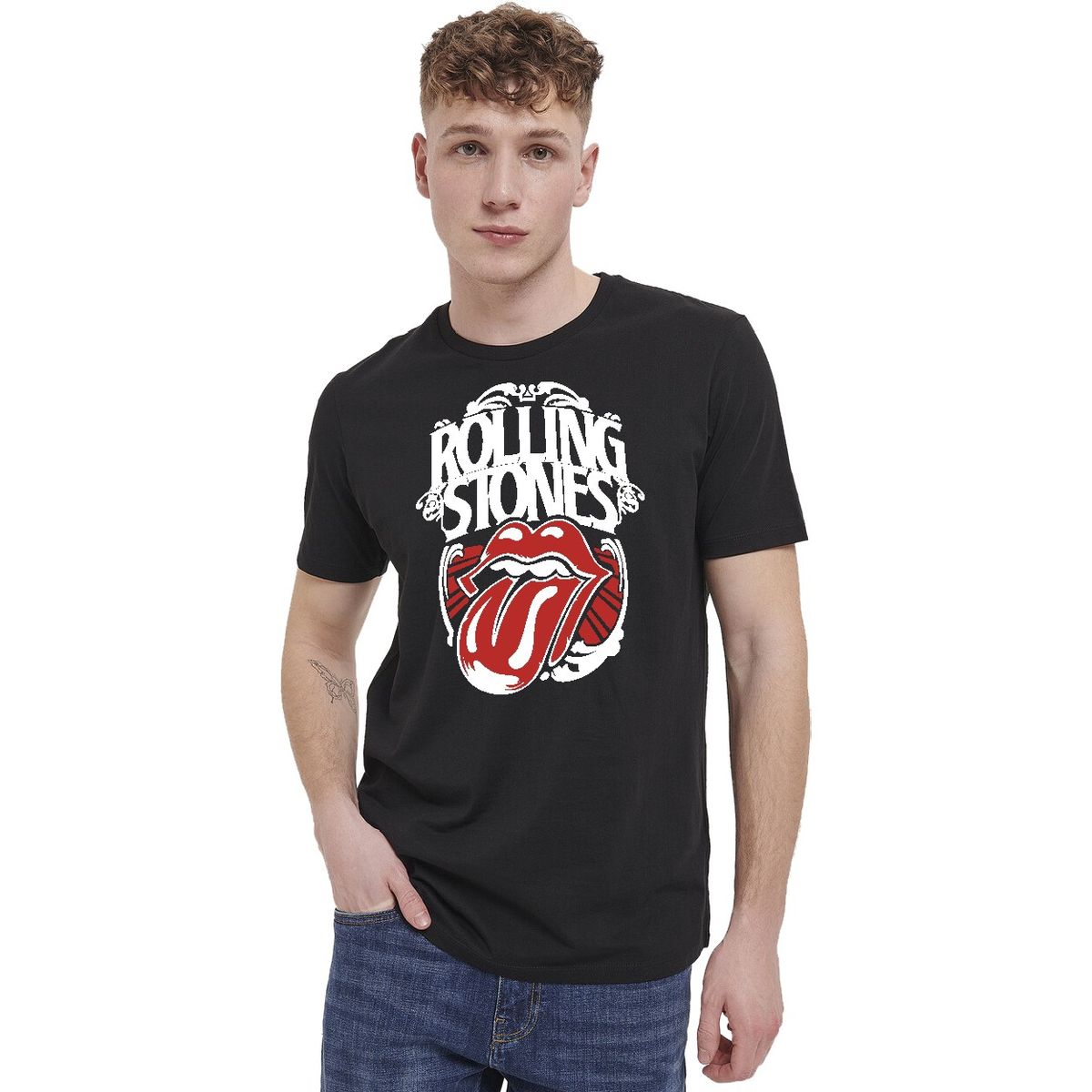 MDC - Polera De Hombre Manga Corta Rolling Stones Super Clasico