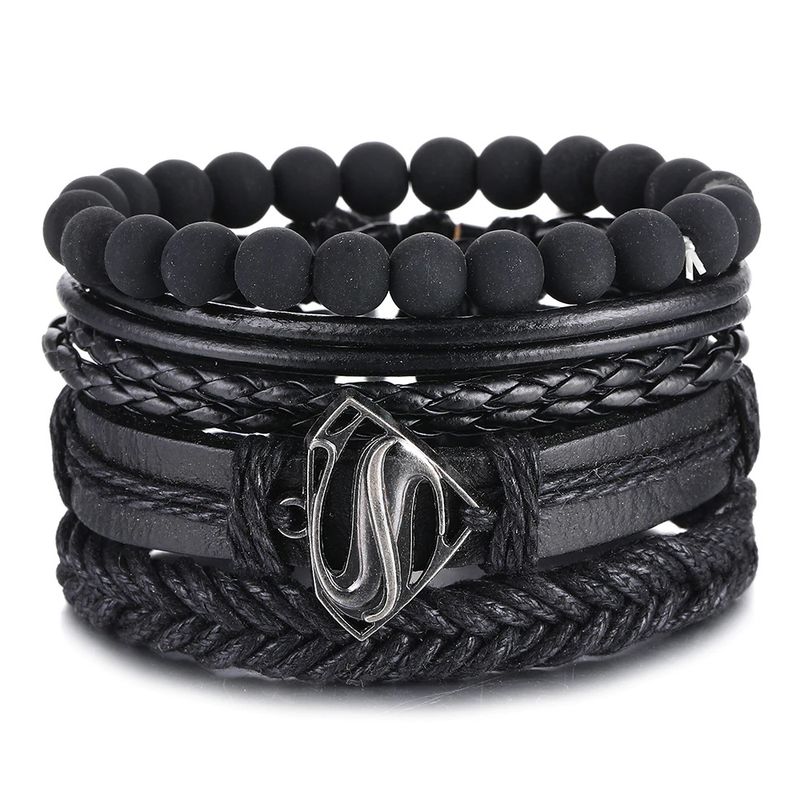 GENERICO - Pulsera De Cuero Ajustable Unisex Modelo Super