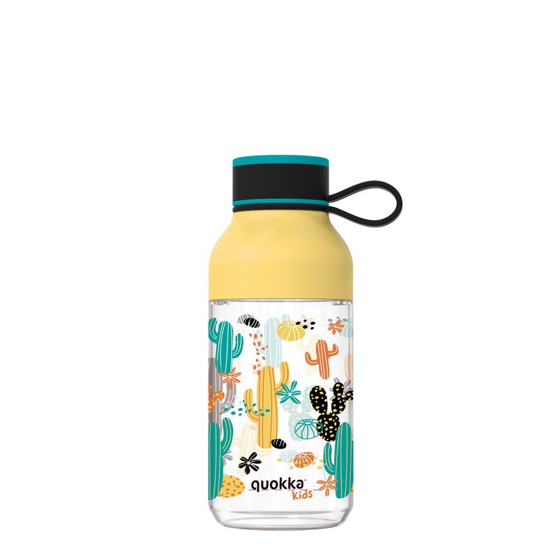 QUOKKA - QUOKKA KIDS TRITAN BOTTLE ICE WITH STRAP CACTUS 430 ML
