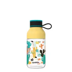 QUOKKA - KIDS TRITAN BOTTLE ICE WITH STRAP CACTUS 430 ML