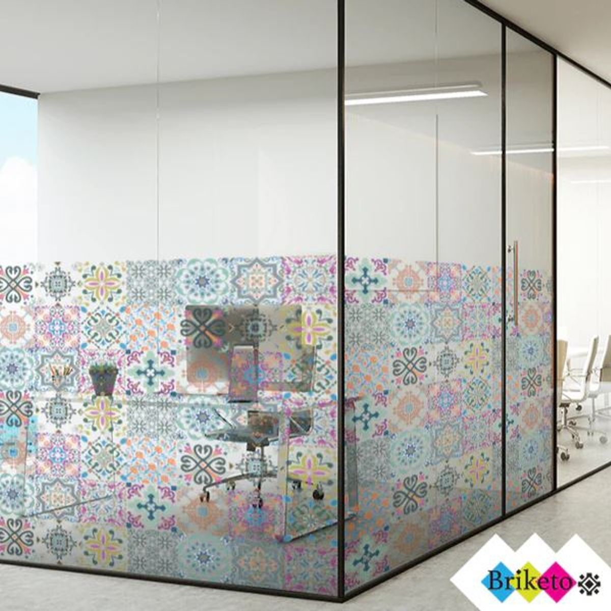 DEKOFIX - Azulejos autoadhesivos transparente Mint