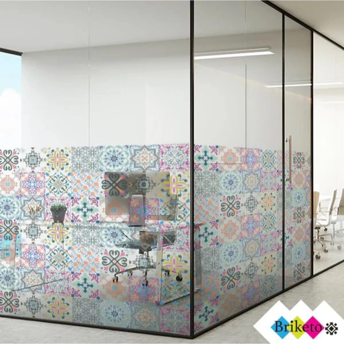 DEKOFIX - Azulejos autoadhesivos transparente Mint