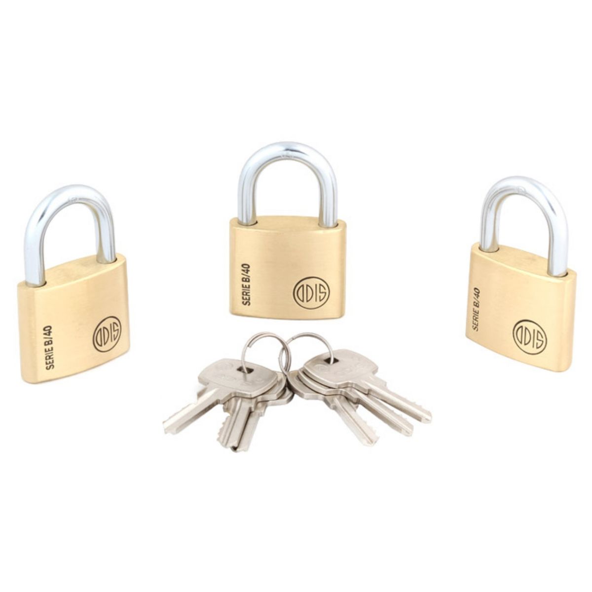 ODIS - Pack 3 Candados Odis B40 40mm - Llaves Iguales