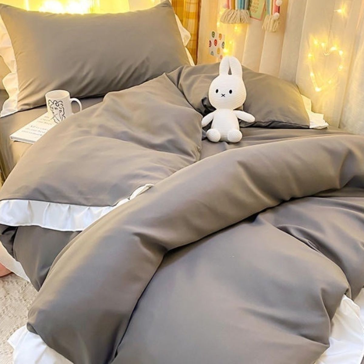 HOMER DESIGN - Set Ropa De Cama Sabanas funda De Plumon king hm17