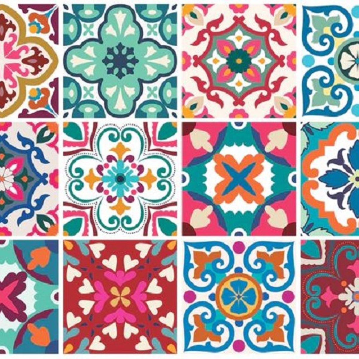 DEKOFIX - Azulejos autoadhesivos transparentes Florencia