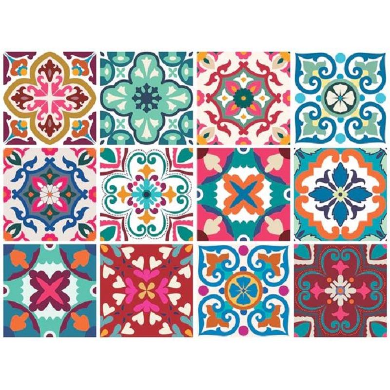 DEKOFIX - Azulejos autoadhesivos transparentes Florencia