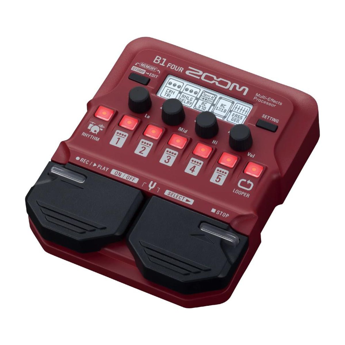 ZOOM - B1 FOUR PEDALERA MULTIEFECTO BAJO