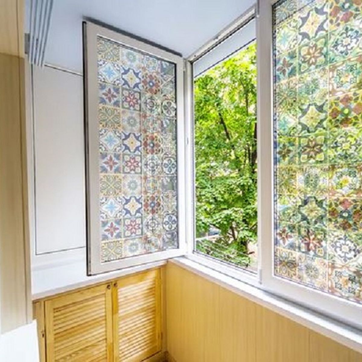 DEKOFIX - Azulejos autoadhesivos transparentes Talavera