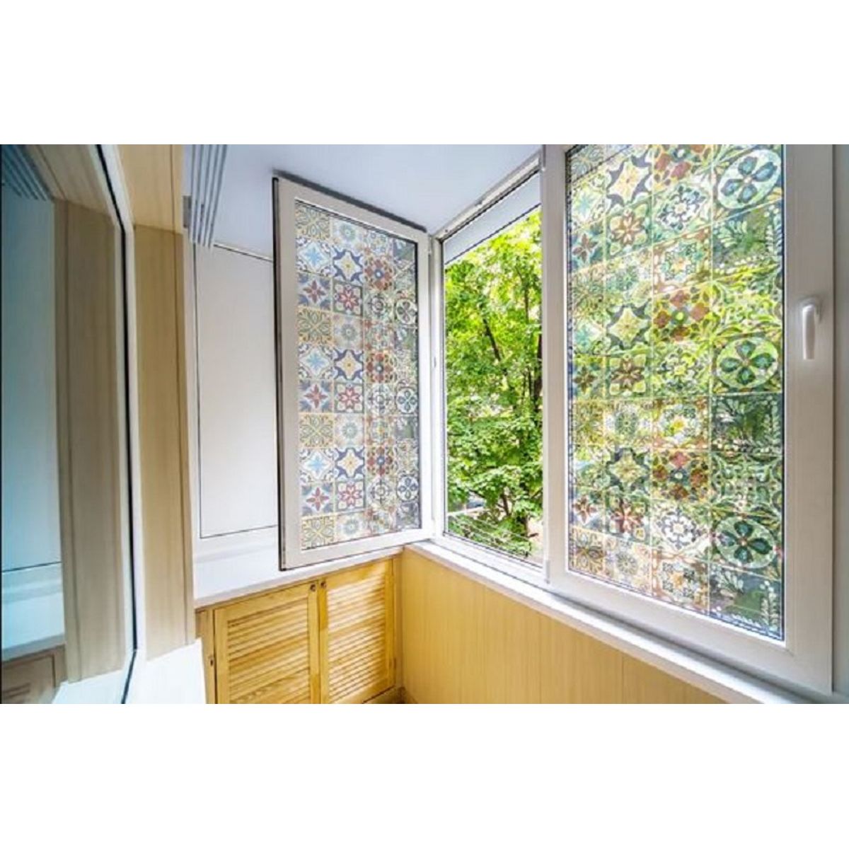 DEKOFIX - Azulejos autoadhesivos transparentes Talavera