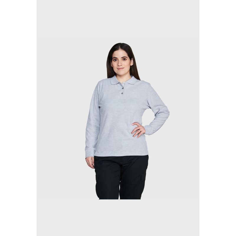 JAYSON - Polera Piqué TC 65/35 Manga Larga Mujer