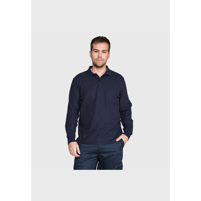 JAYSON - Polera Piqué TC 65/35 Manga Larga Hombre