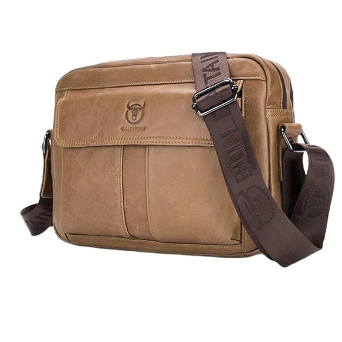 GENERICO - Bolsobandolera Cuero Genuino Bull Captain Mod Front