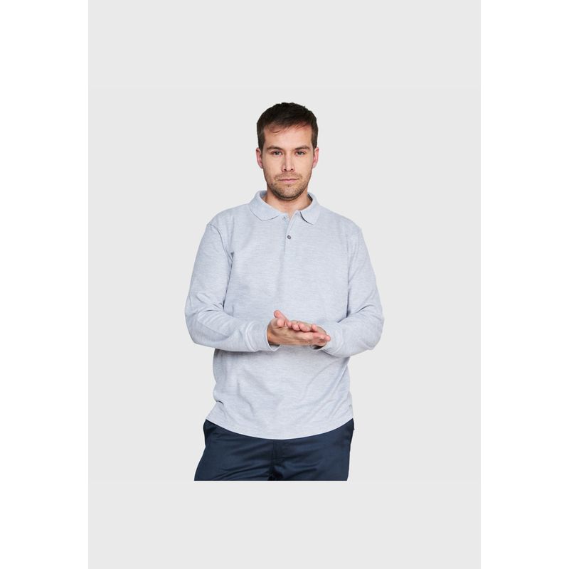 JAYSON - Polera Piqué TC 65/35 Manga Larga Hombre