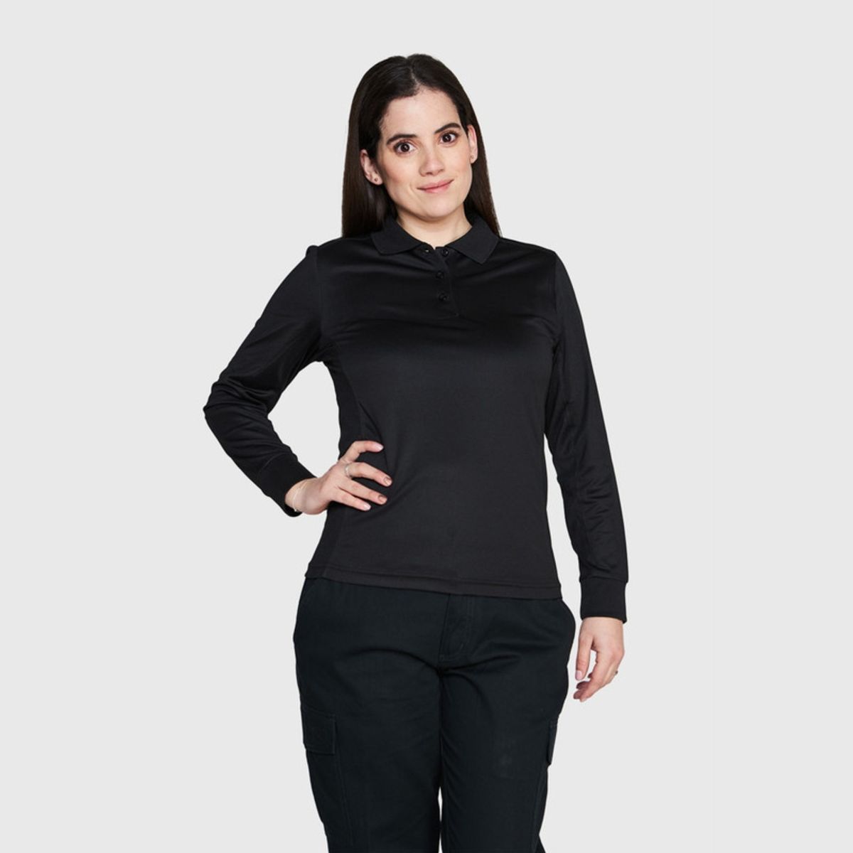 JAYSON - Polera Dry Fit Manga Larga Mujer