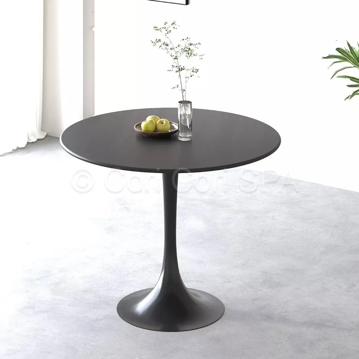 CORI CORI - Mesa Tulip  80CMS NEGRO