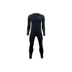 ABSOLUTE ZERO - Conjunto primera capa térmico spandex color negro